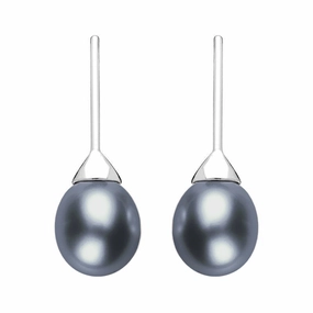 Sterling Silver Freshwater Pearl Hook Earrings