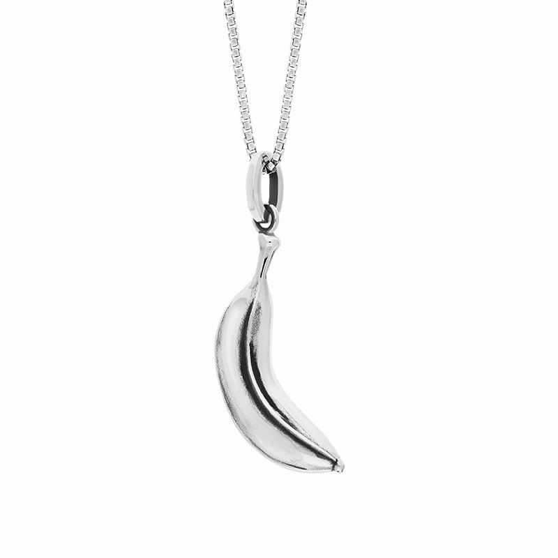 Sterling Silver House & Garden Oxidised Banana Small Pendant D D