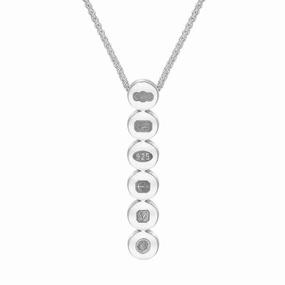 Sterling Silver King's Coronation Hallmark Round Disc Pendant Necklace D