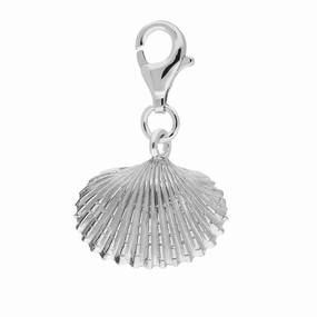 Sterling Silver Large Clam Shell Charm