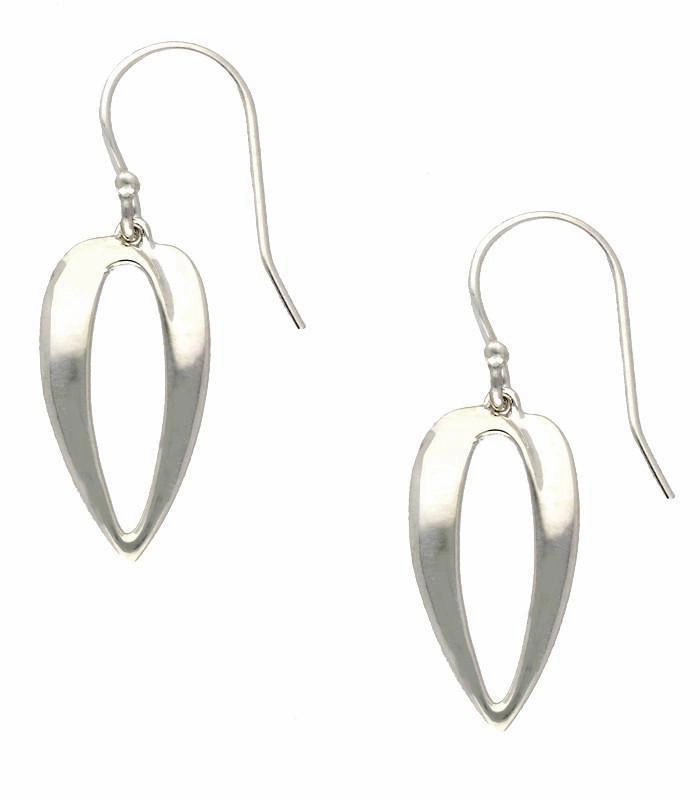 Sterling Silver Long Teardrop Earrings