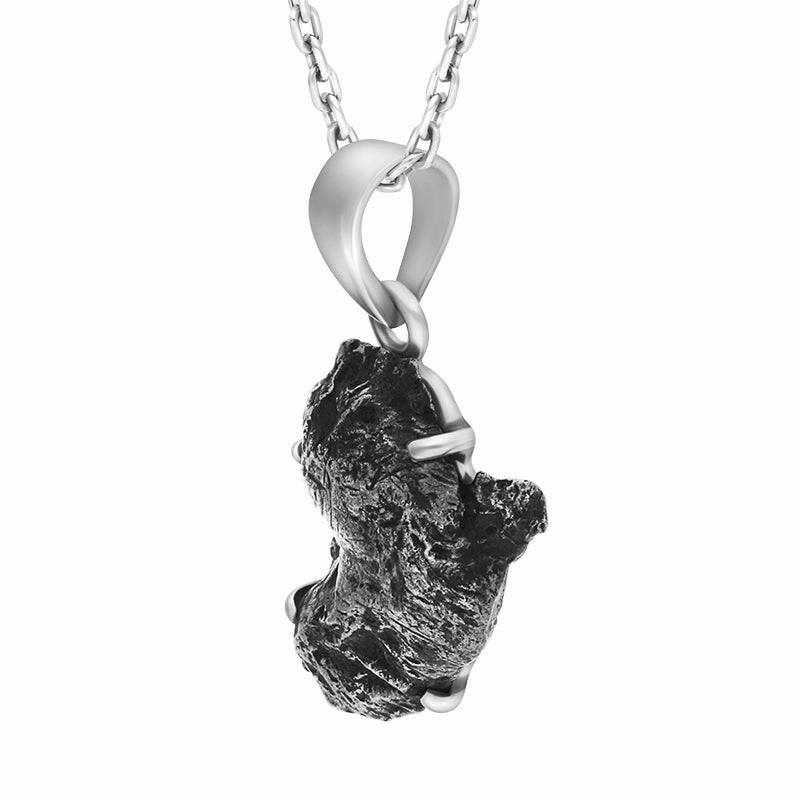 Sterling Silver Meteorite Unique Necklace D