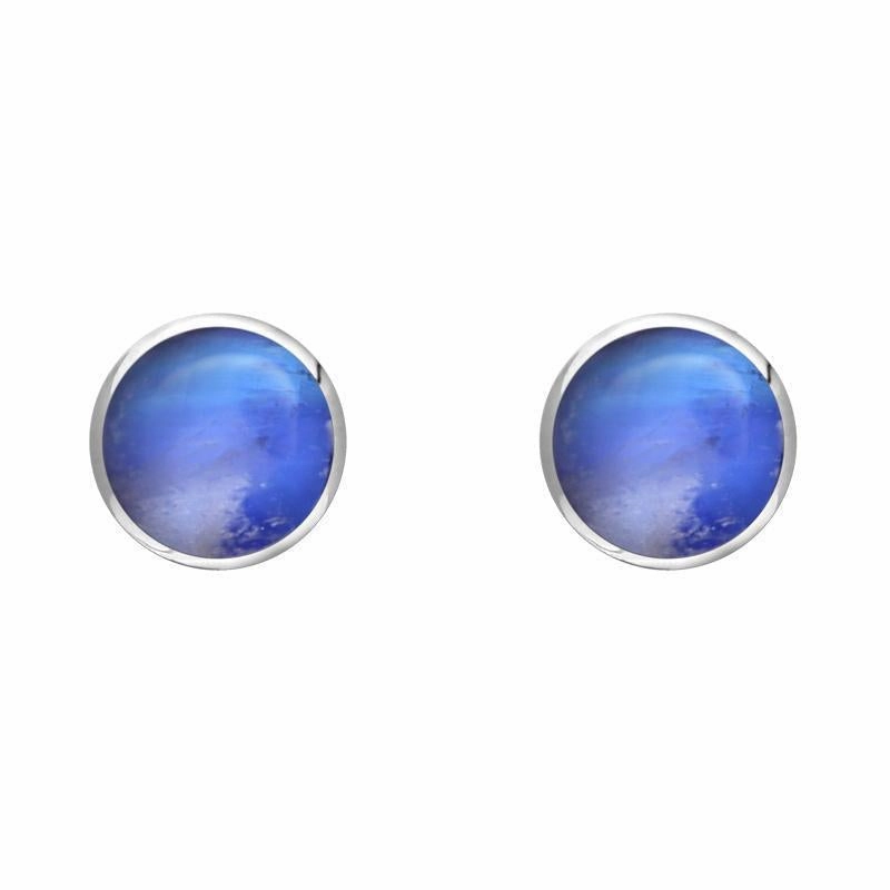Sterling Silver Moonstone 5mm Classic Small Round Stud Earrings