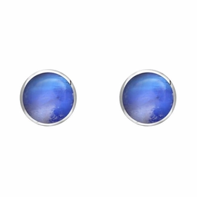 Sterling Silver Moonstone 5mm Classic Small Round Stud Earrings