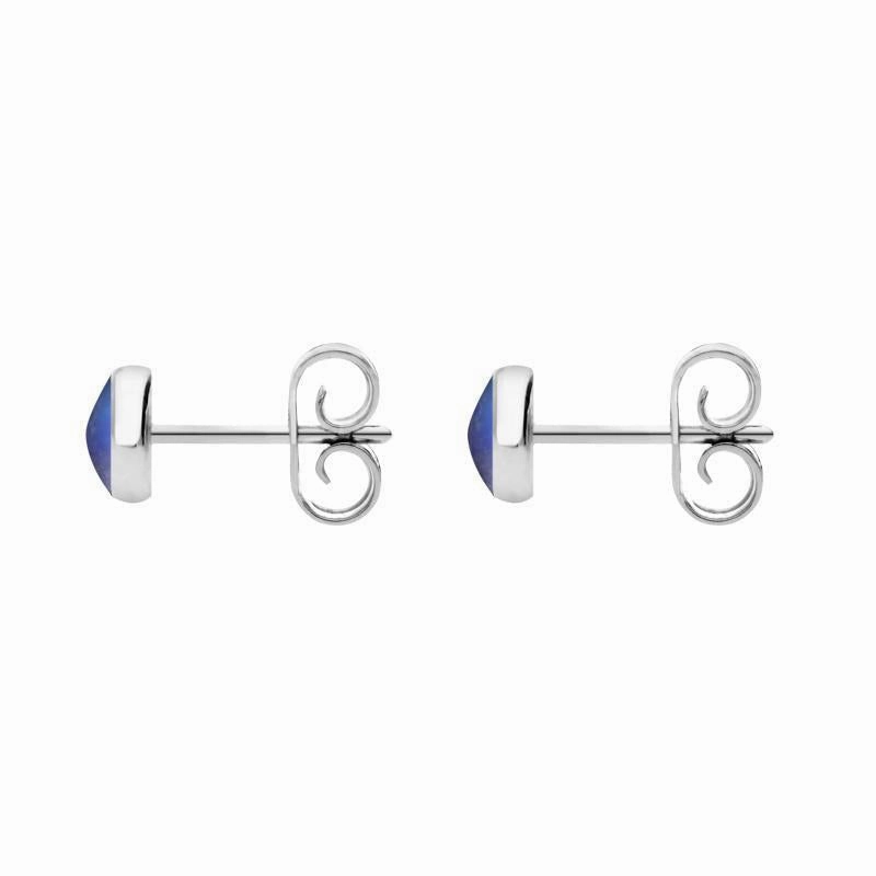 Sterling Silver Moonstone 5mm Classic Small Round Stud Earrings