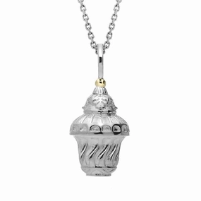 Sterling Silver Small Sculptural Necklace