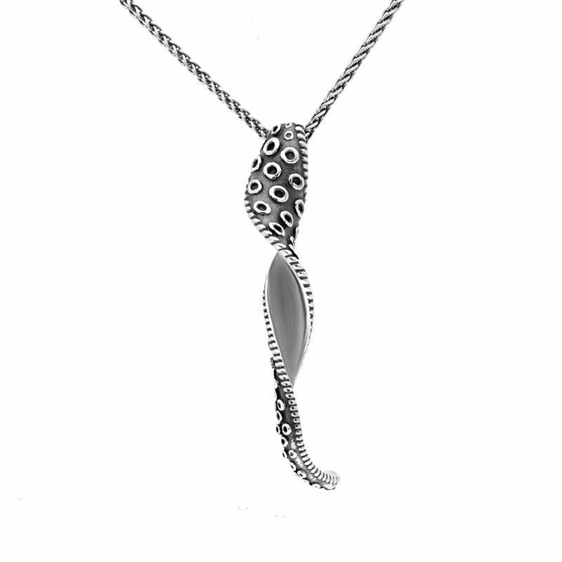 Sterling Silver Tentacle Twist Necklace