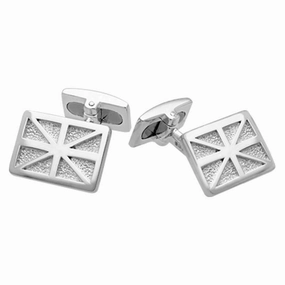 Sterling Silver Union Jack Cufflinks