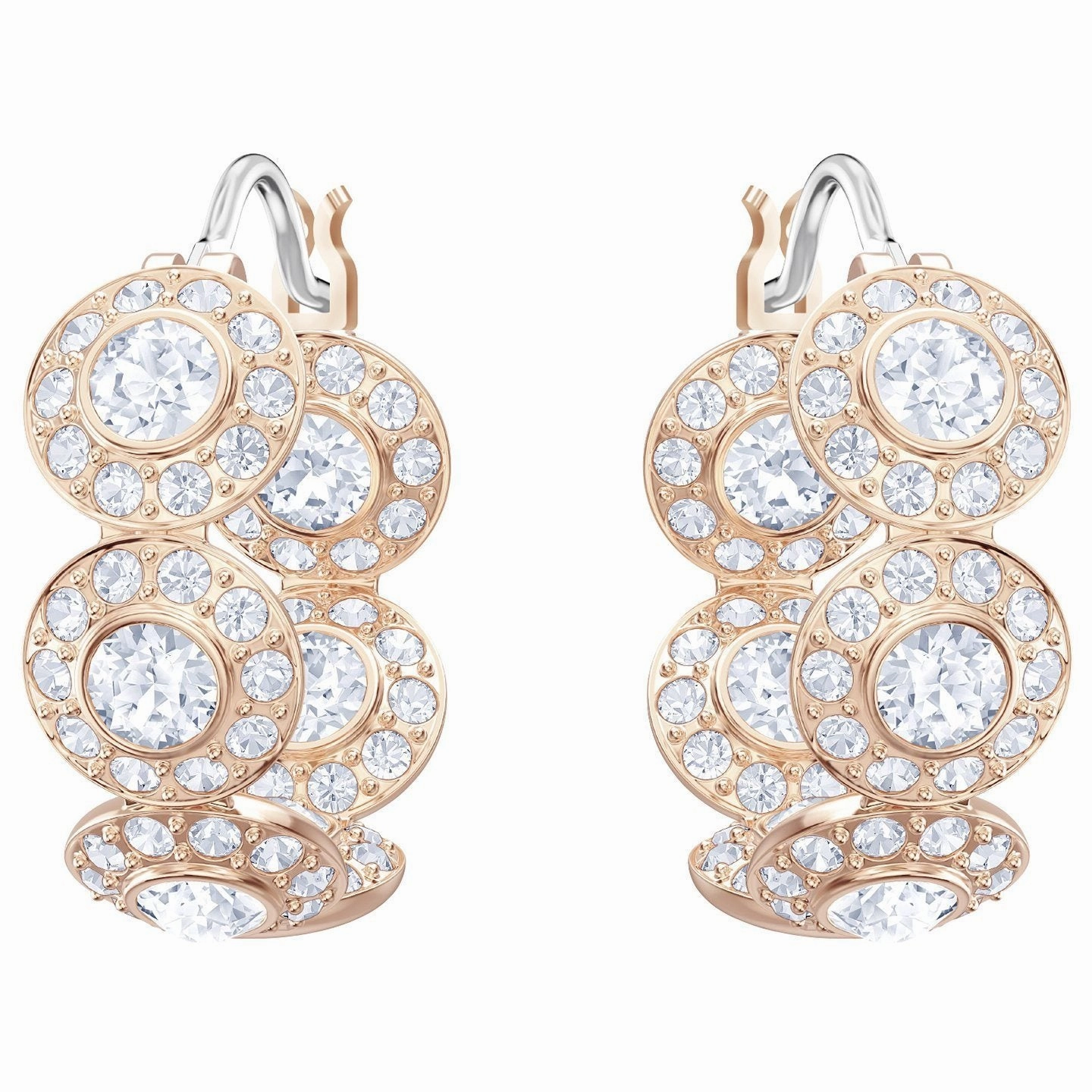 Swarovski Angelic Rose Gold Plated Hoop Earrings
