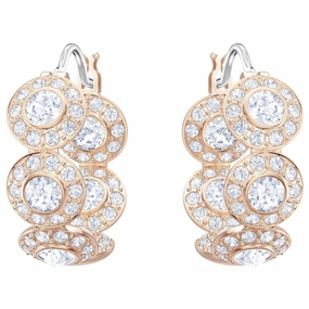 Swarovski Angelic Rose Gold Plated Hoop Earrings