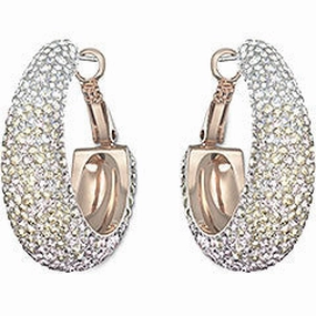 Swarovski Earrings Abstract Hoop