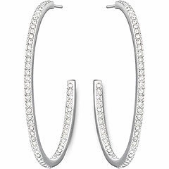 Swarovski Earrings Vi Hoop Pierced Earrings