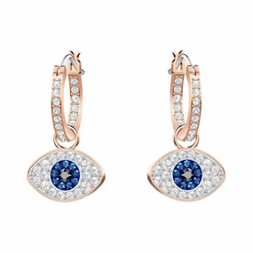 Swarovski Evil Eye Multi Coloured Hoop Earrings