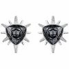 Swarovski Fantastic Grey Crystal Pearl Stud Earrings
