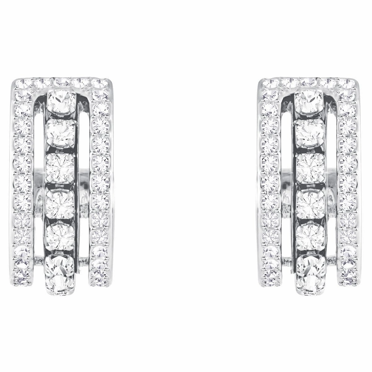 Swarovski Further White Crystal Hoop Earrings D