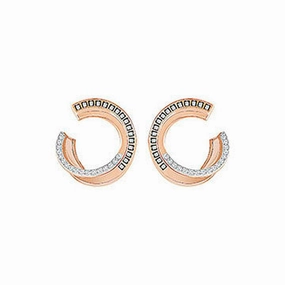 Swarovski Hero Rose Gold Crystal Hoop Earrings