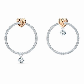 Swarovski Lifelong Heart Crystal Hoop Earrings