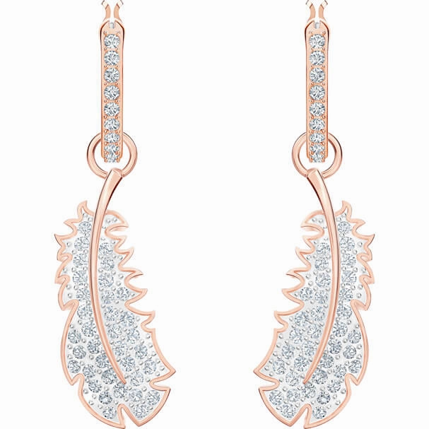 Swarovski Naughty Rose Gold Plated Hoop Earrings