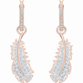 Swarovski Naughty Rose Gold Plated Hoop Earrings