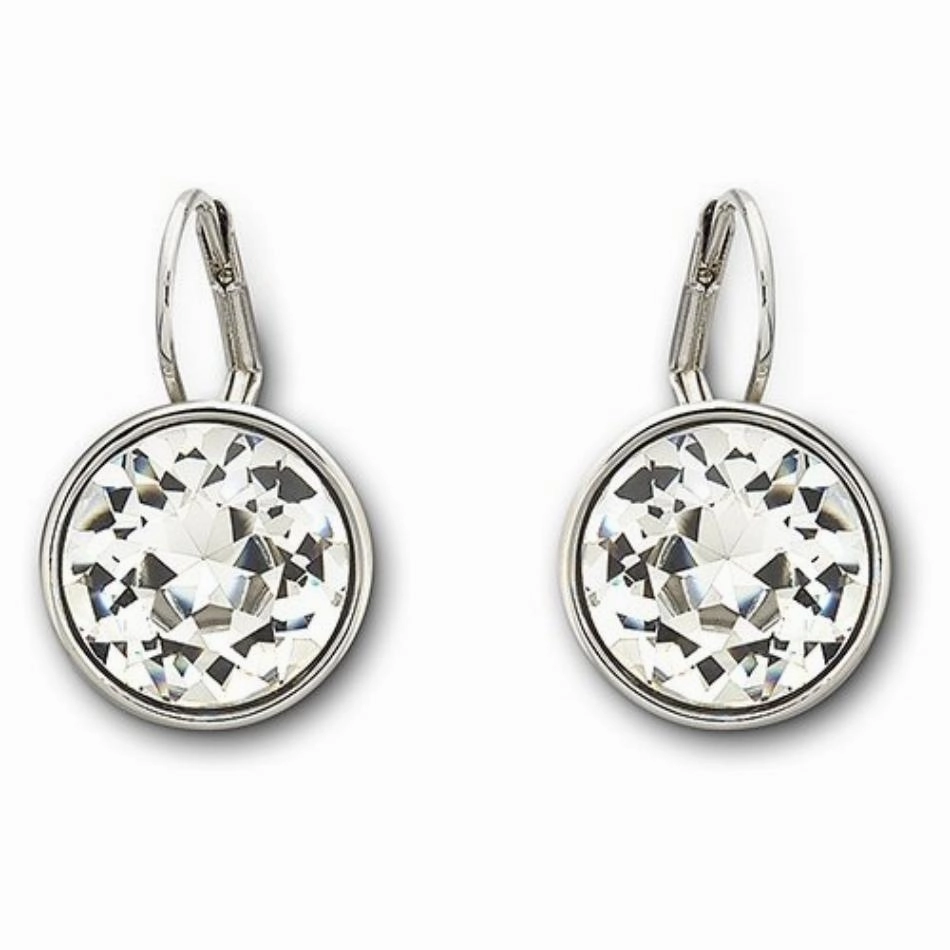 Swarovski Rhodium White Crystal Bella Earrings