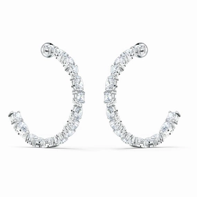 Swarovski Tennis Deluxe Crystal Mixed Hoop Earrings