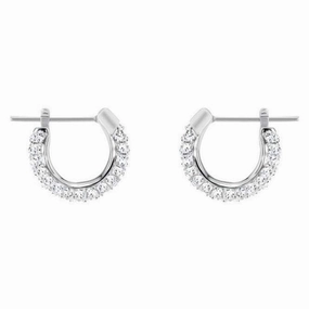 Swarovski White Crystal Small Hoop Earrings