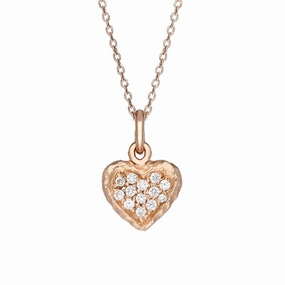 Sylva Rose Gold Plated Sterling Silver Heart Necklace