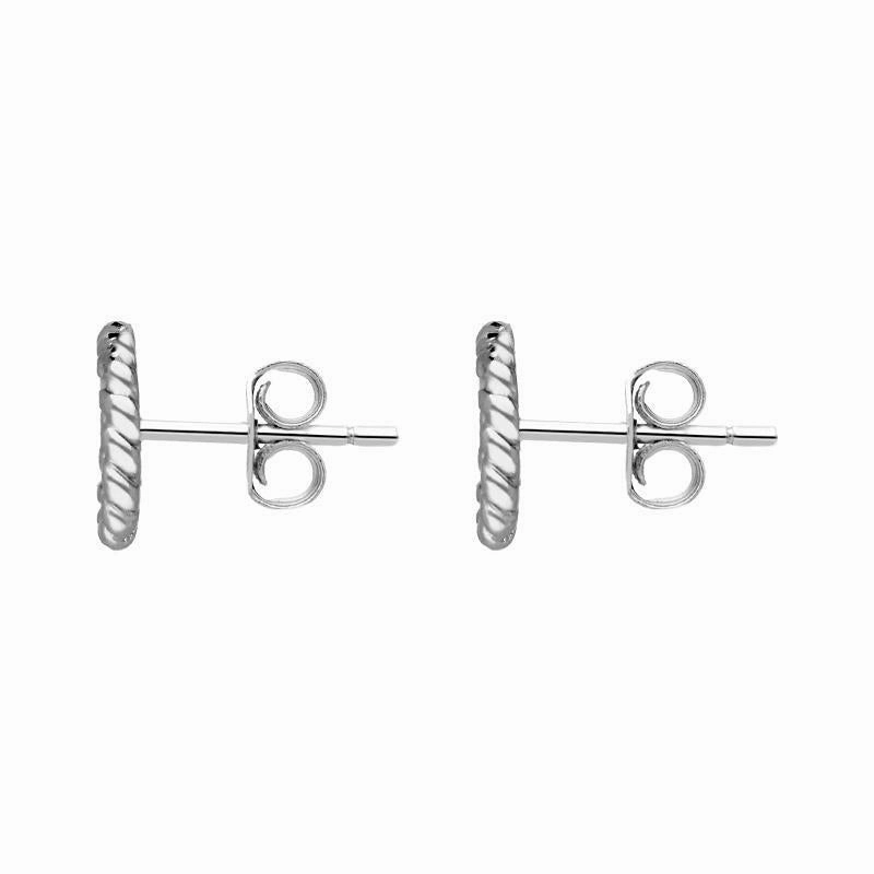 Sylva Sterling Silver Cubic Zirconia Round Stud Earrings