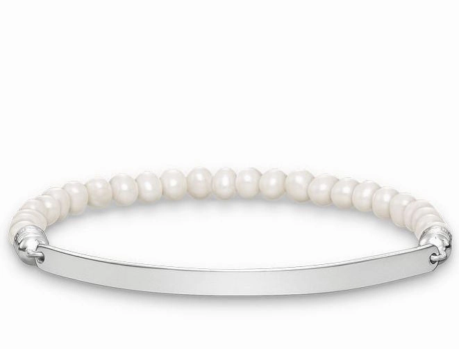 Thomas Sabo Bracelet Love Bridge Pearl Silver 16cm