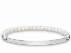 Thomas Sabo Bracelet Love Bridge Pearl Silver 16cm