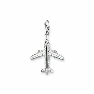 Thomas Sabo Charm Club Sterling Silver Aeroplane Charm D