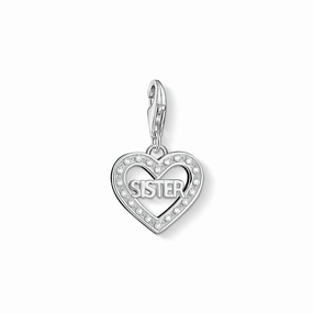 Thomas Sabo Charm Club Sterling Silver Cubic Zirconia Sister Charm