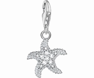Thomas Sabo Charm Club Sterling Silver Cubic Zirconia Starfish Charm