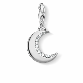 Thomas Sabo Charm Club Sterling Silver CZ Protective Moon Charm