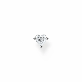 Thomas Sabo Charm Club Sterling Silver Heart Single Ear Stud