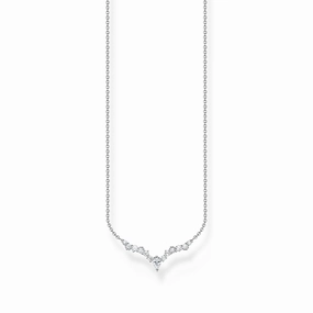 Thomas Sabo Charm Club Sterling Silver Ice Crystals Necklace