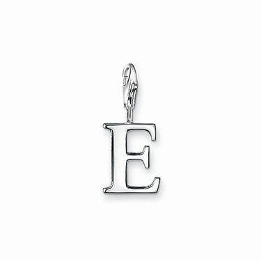 Thomas Sabo Charm Club Sterling Silver Letter E Charm D