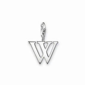 Thomas Sabo Charm Club Sterling Silver Letter W Charm D