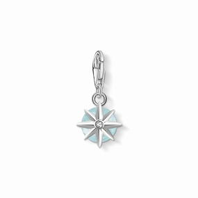 Thomas Sabo Charm Club Sterling Silver March Birthstone Charm