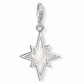 Thomas Sabo Charm Club Sterling Silver Mother Of Pearl Star Pendant