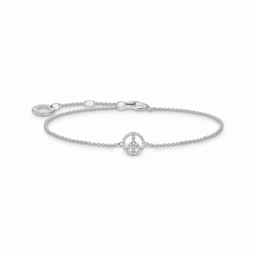 Thomas Sabo Charm Club Sterling Silver Peace Bracelet D