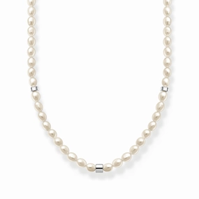 Thomas Sabo Charm Club Sterling Silver Pearl Necklace