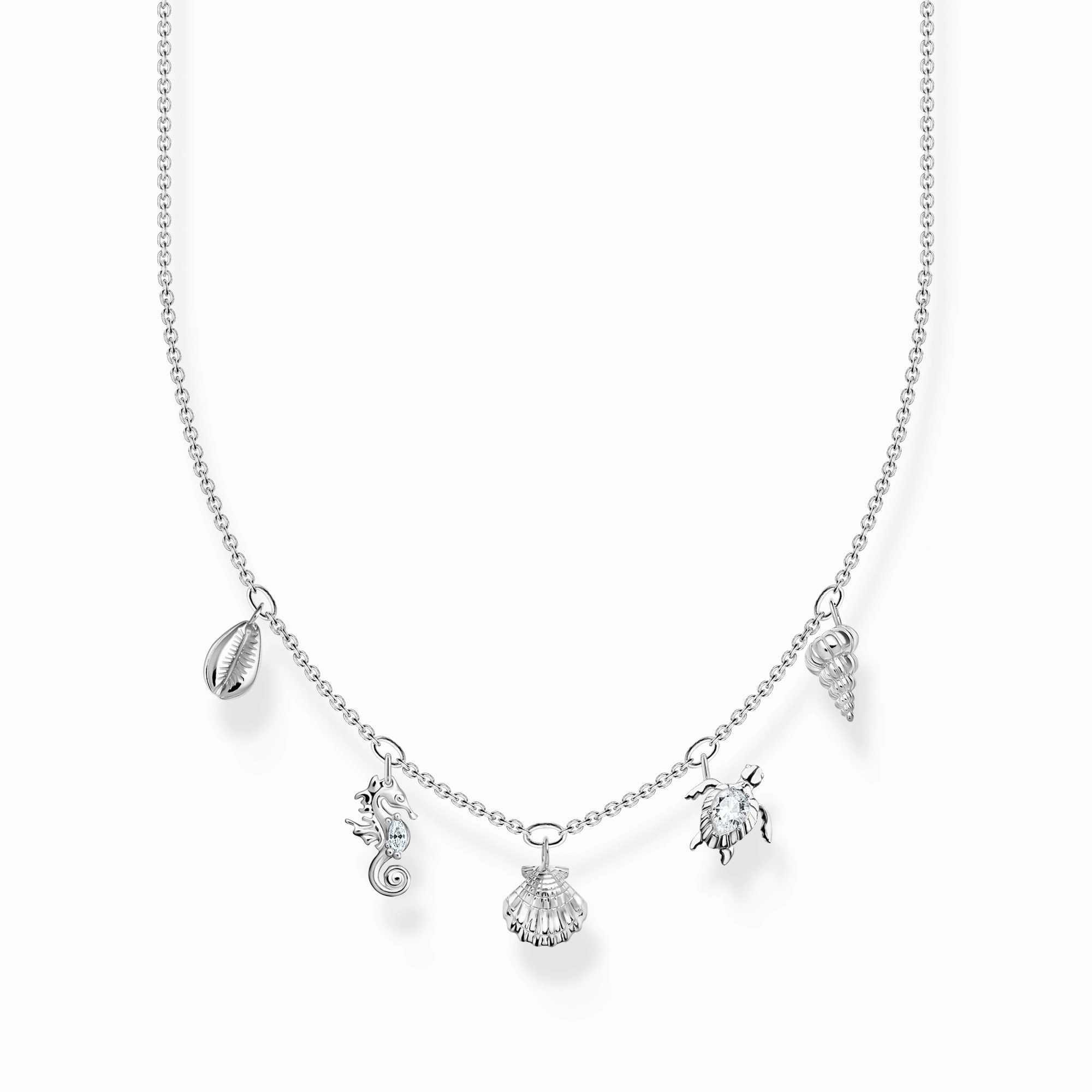 Thomas Sabo Charm Club Sterling Silver Sea Life Necklace