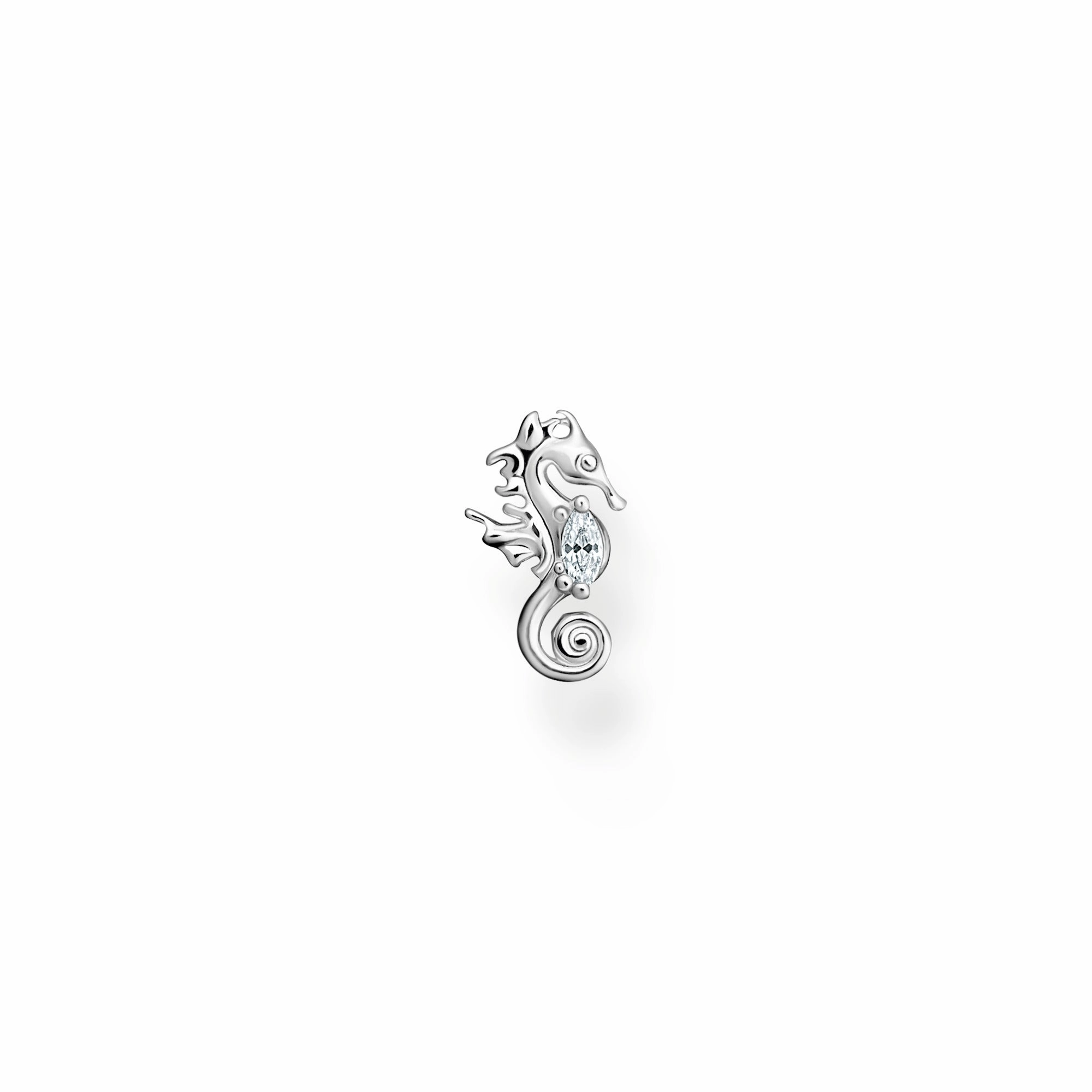 Thomas Sabo Charm Club Sterling Silver Seahorse Single Ear Stud