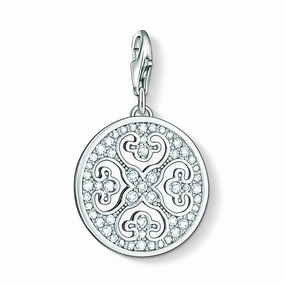 Thomas Sabo Charm Club Sterling Silver White Zircconia Ornament Charm