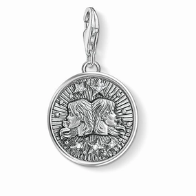 Thomas Sabo Charm Club Sterling Silver Zirconia Gemini Zodiac Charm