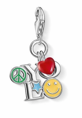 Thomas Sabo Charm Pendant YOLO Silver D