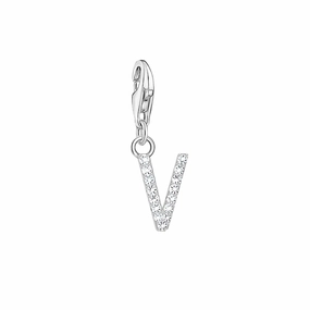 Thomas Sabo Charmista Sterling Silver Letter V Charm Pendant