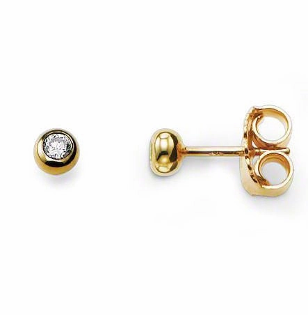 Thomas Sabo Earrings Glam & Soul White Zirconia Yellow Gold