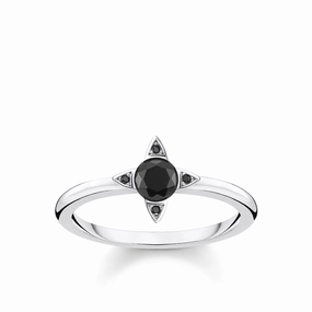 Thomas Sabo Glam & Soul Sterling Silver Black Zirconia Ring